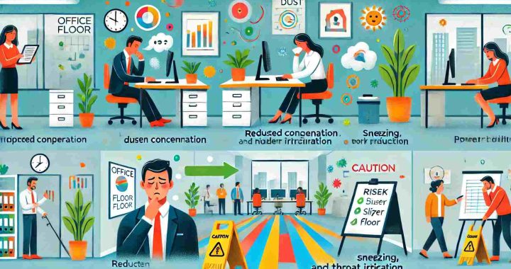 オフィスの床汚れで仕事効率がダウン!?